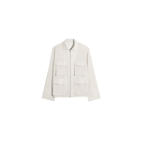 Lemaire 3d Pocket Jacket in Washed Technical Cotton - Jackets - Parisian Minimalist Luxury at Luxury Shoes 