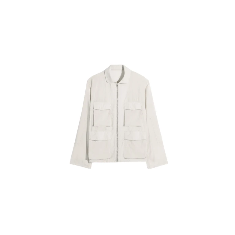 Lemaire 3d Pocket Jacket in Washed Technical Cotton - Jackets - Parisian Minimalist Luxury at Luxury Shoes 