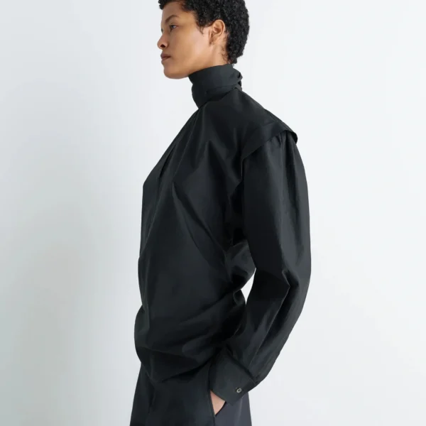 Lemaire Ascot Blouse Washed Cotton Silk, view 4