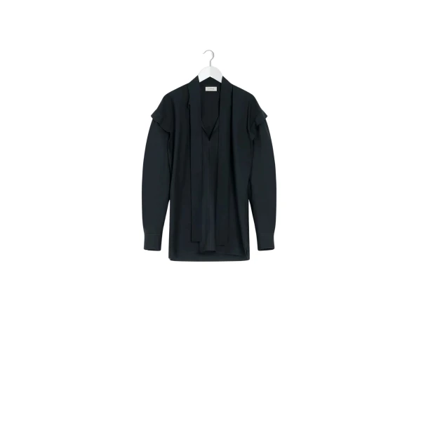 Lemaire Ascot Blouse Washed Cotton Silk
