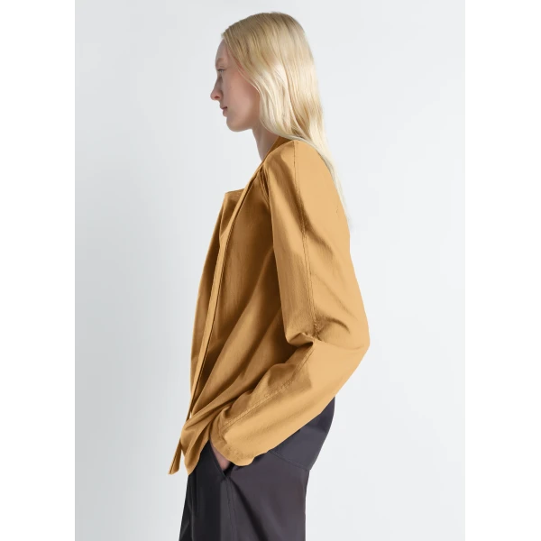 Lemaire Ascot Blouse in Washed Cotton Silk - Tops - Parisian Minimalist Luxury at Luxury Shoes 