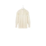 Lemaire Ascot Blouse in Washed Cotton Silk - Tops - Parisian Minimalist Luxury at Luxury Shoes 