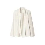 Lemaire Ascot Blouse in Washed Cotton Silk - Tops - Parisian Minimalist Luxury at Luxury Shoes 