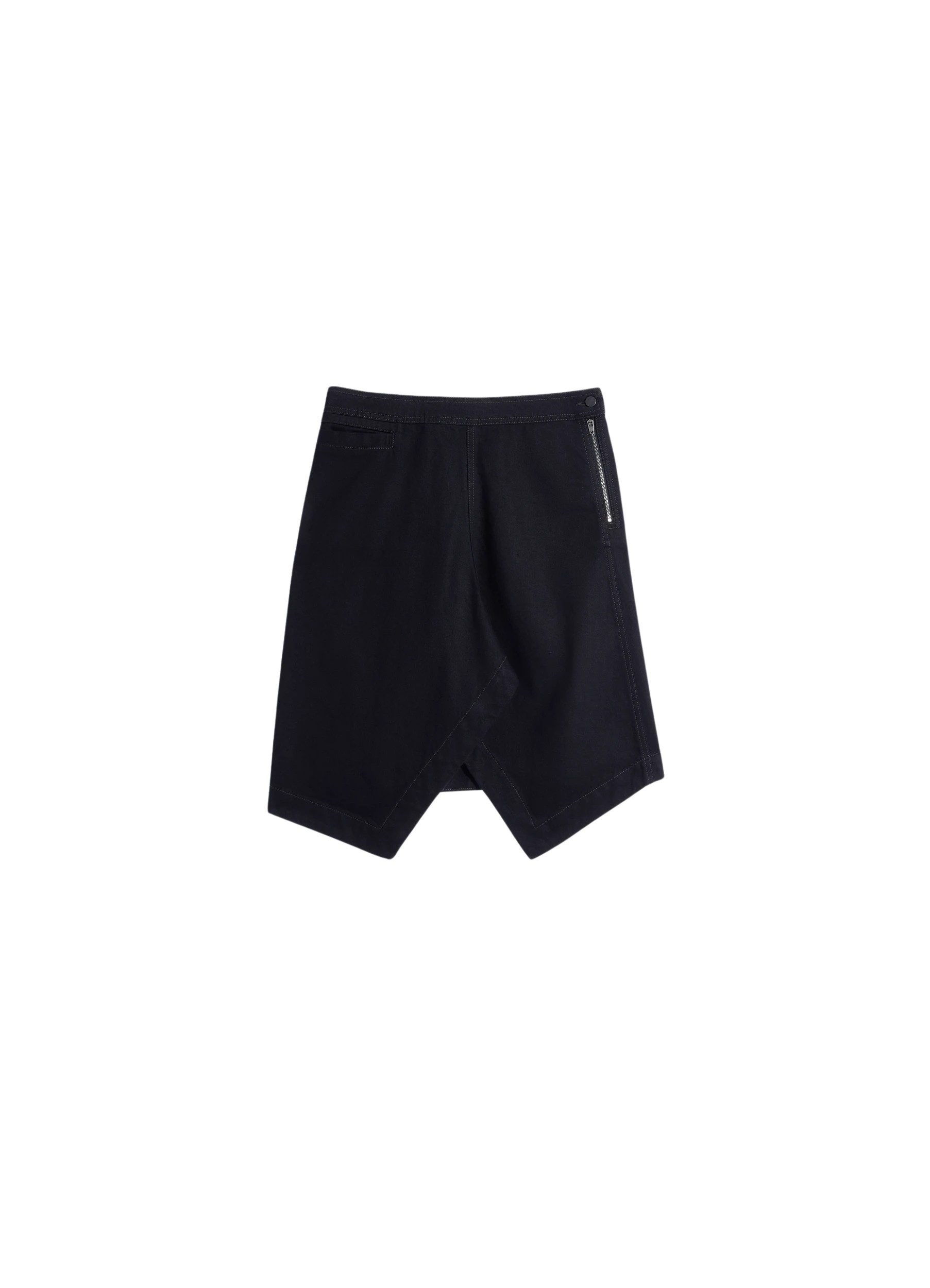 Lemaire Asymmetric Skirt in Denim - Skirts - Parisian Minimalist Luxury at Luxury Shoes 