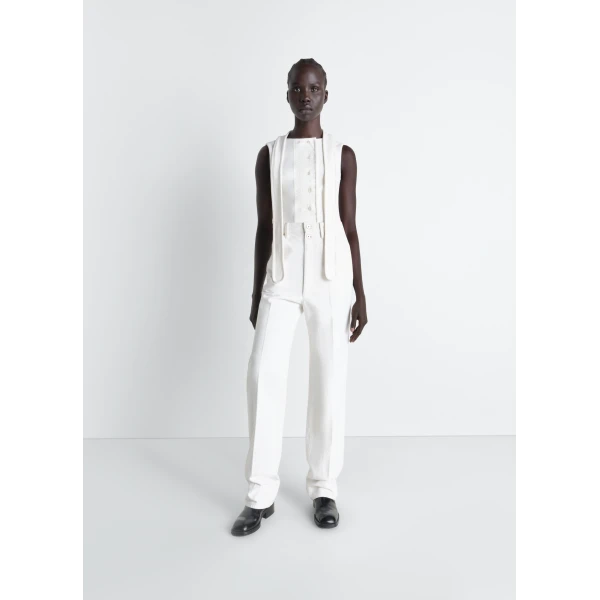 Lemaire Asymmetrical Fitted Top in Jersey - Tops - Parisian Minimalist Luxury at Luxury Shoes 