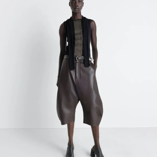 Lemaire Asymmetrical Fitted Top in Jersey, view 3