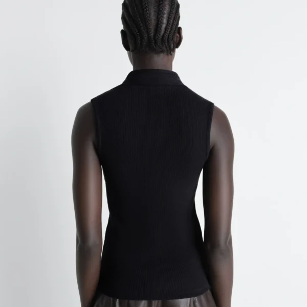 Lemaire Asymmetrical Fitted Top in Jersey, view 4