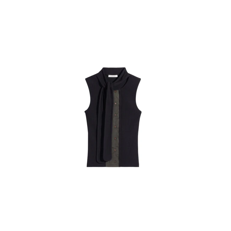 Lemaire Asymmetrical Fitted Top in Jersey - Tops - Parisian Minimalist Luxury at Luxury Shoes 