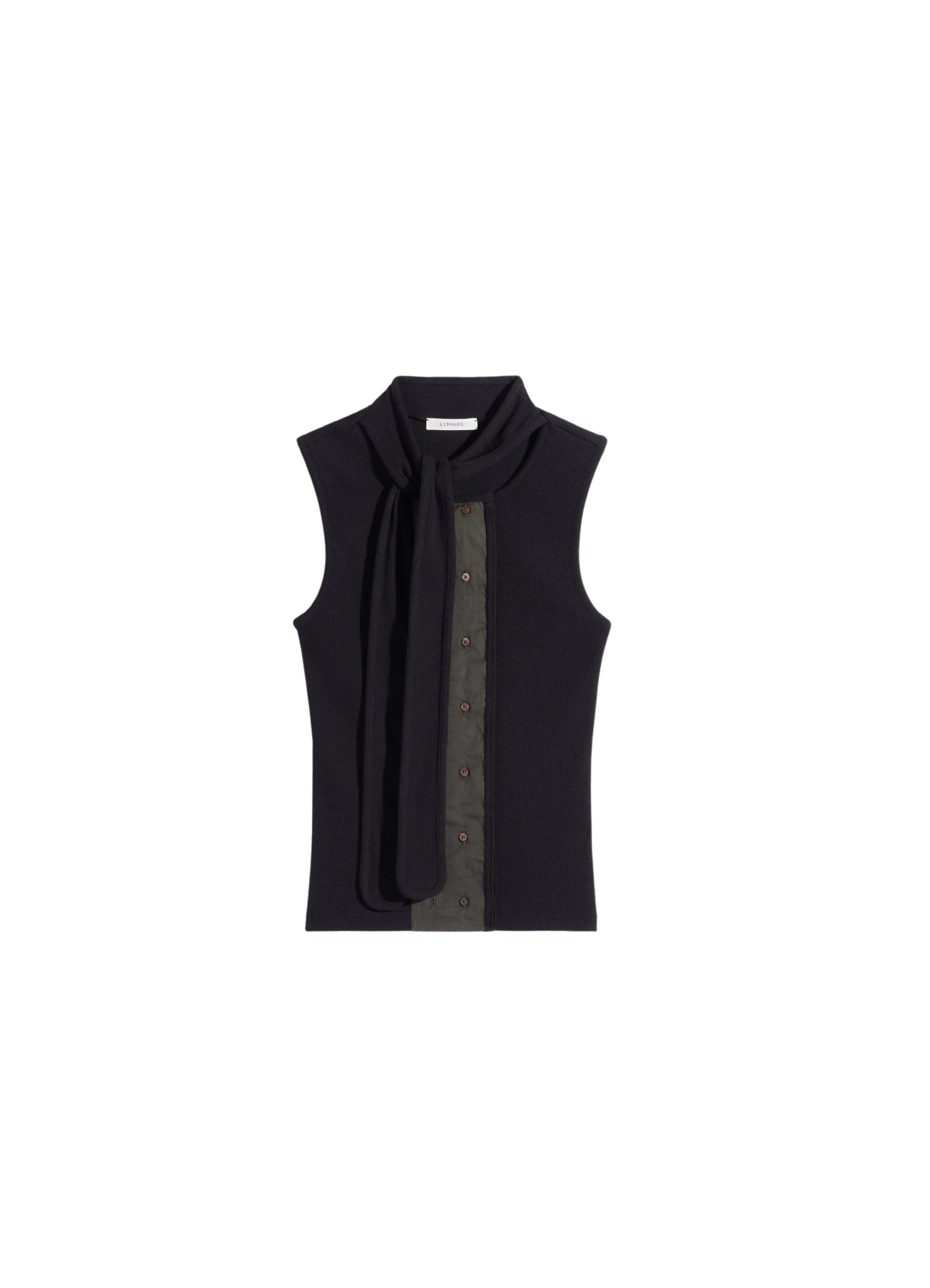 Lemaire-Asymmetrical-Fitted-Top-in-Jersey-coveti94052_nobg Lemaire Asymmetrical Fitted Top in Jersey - Tops - Parisian Minimalist Luxury at Luxury Shoes