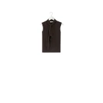 Lemaire Asymmetrical Sleeveless Cardigan in Merino Blend