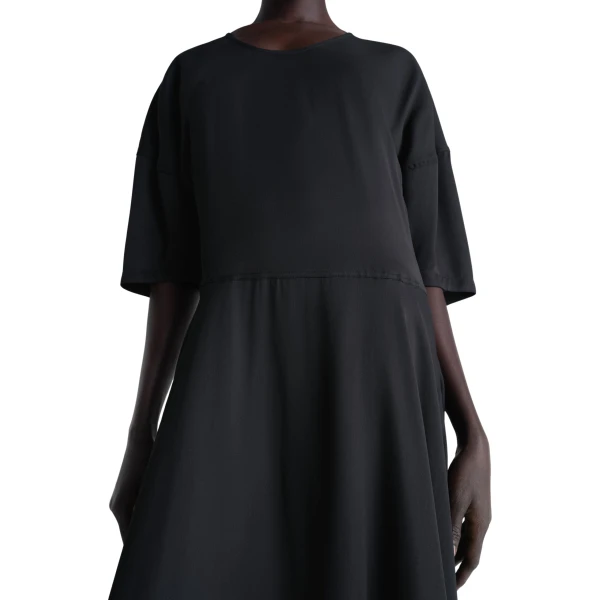 Lemaire Balloon Dress in Crepe De Chine Viscose - Dresses - Parisian Minimalist Luxury at Luxury Shoes 