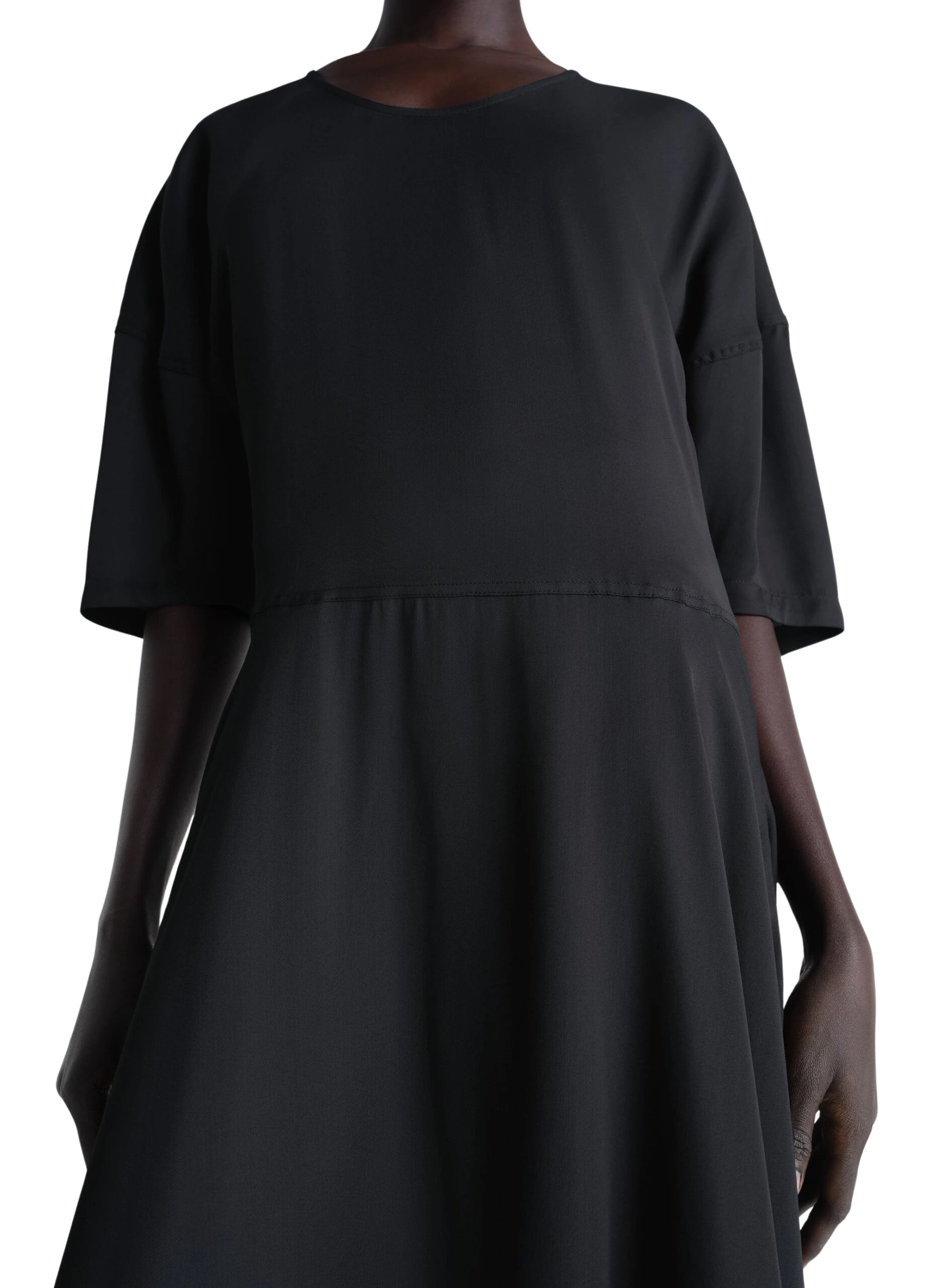 Lemaire-Balloon-Dress-in-Crepe-De-Chine-Viscose-coveti-6-scaled36764_nobg Lemaire Balloon Dress in Crepe De Chine Viscose - Dresses - Parisian Minimalist Luxury at Luxury Shoes