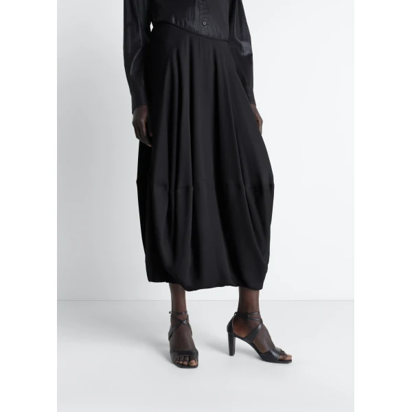 Lemaire Balloon Skirt in Crepe De Chine Viscose - Skirts - Parisian Minimalist Luxury at Luxury Shoes 