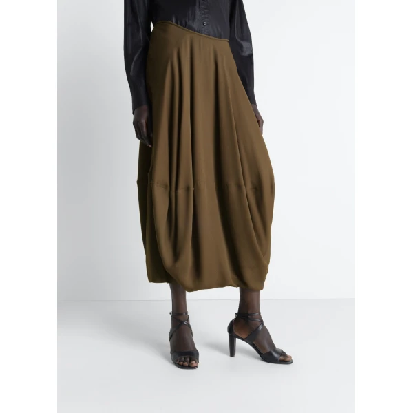 Lemaire Balloon Skirt in Crepe De Chine Viscose - Skirts - Parisian Minimalist Luxury at Luxury Shoes 