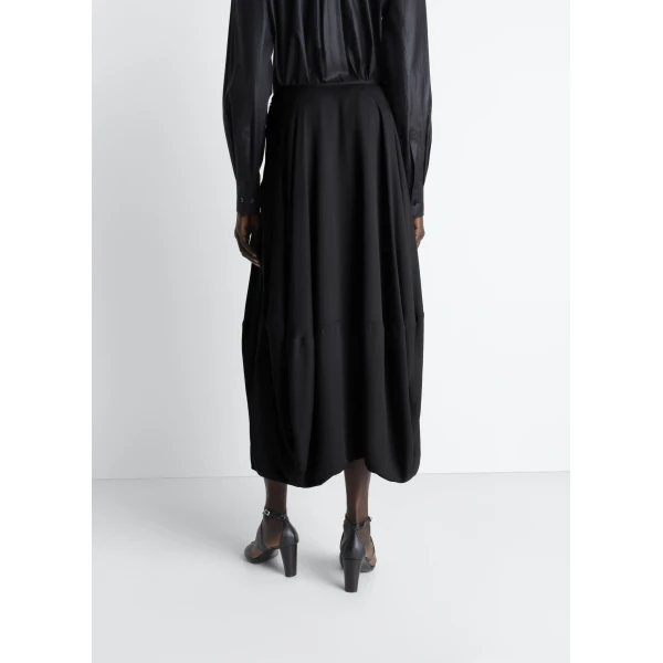 Lemaire Balloon Skirt in Crepe De Chine Viscose - Skirts - Parisian Minimalist Luxury at Luxury Shoes 