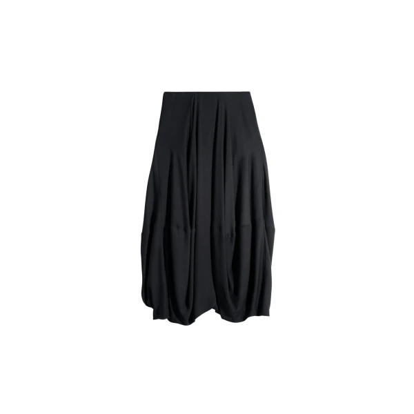Lemaire Balloon Skirt in Crepe De Chine Viscose - Skirts - Parisian Minimalist Luxury at Luxury Shoes 