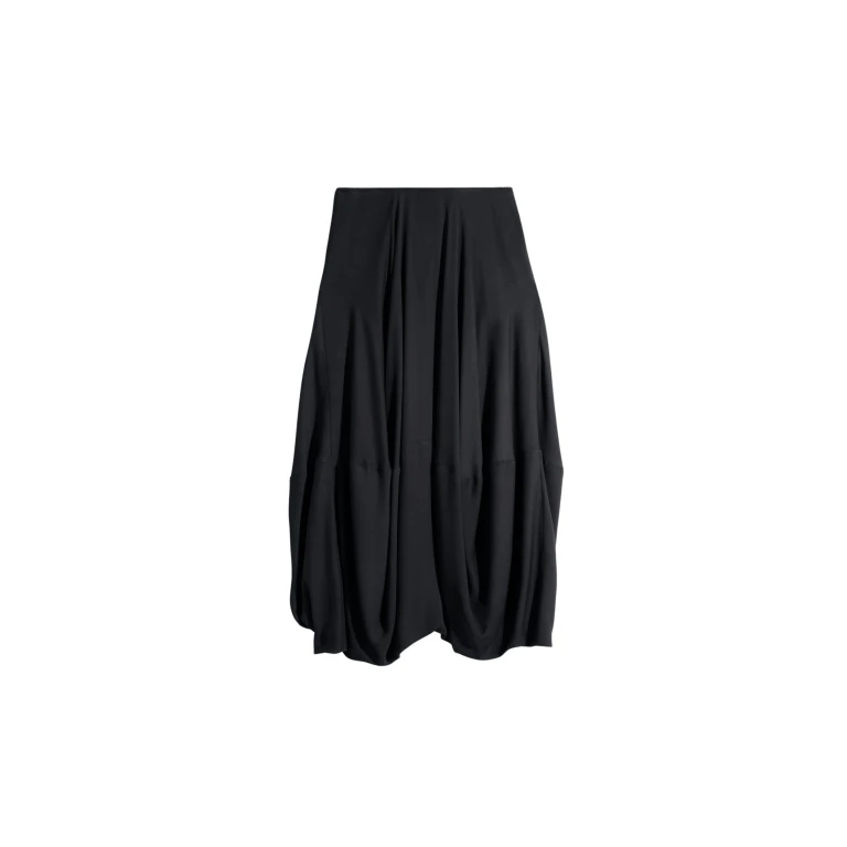 Lemaire Balloon Skirt in Crepe De Chine Viscose - Skirts - Parisian Minimalist Luxury at Luxury Shoes 