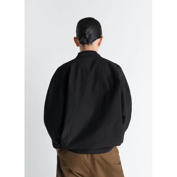 Lemaire Blouse with Scarf in Crepe Cotton - Tops - Parisian Minimalist Luxury at Luxury Shoes 