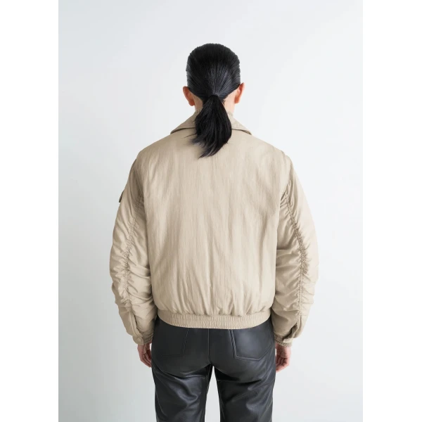 Lemaire Bomber in Light Nylon - Jackets - Parisian Minimalist Luxury at Luxury Shoes 