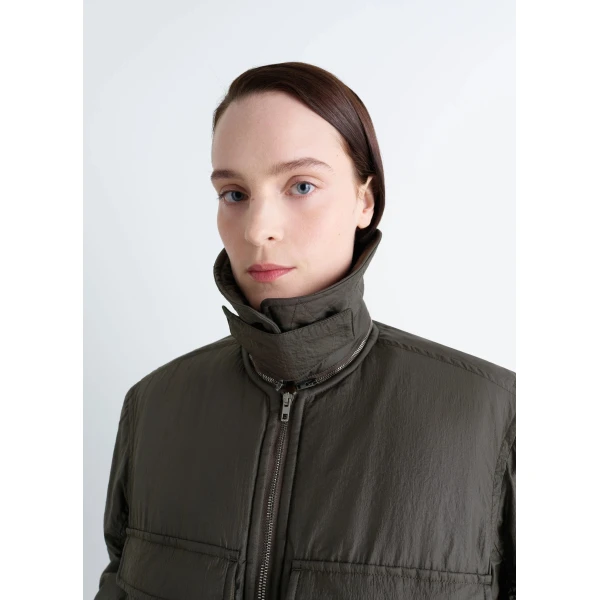 Lemaire Bomber in Light Nylon - Jackets - Parisian Minimalist Luxury at Luxury Shoes 