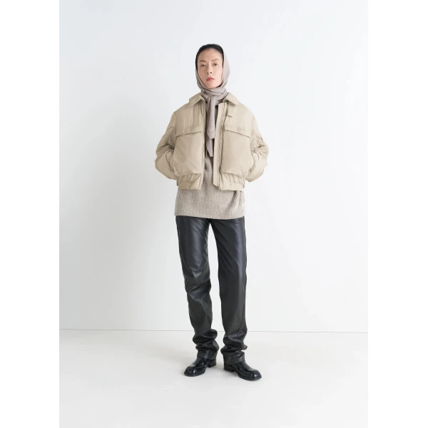 Lemaire Bomber in Light Nylon - Jackets - Parisian Minimalist Luxury at Luxury Shoes 