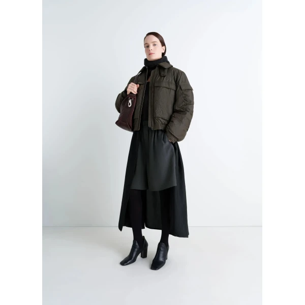 Lemaire Bomber in Light Nylon - Jackets - Parisian Minimalist Luxury at Luxury Shoes 