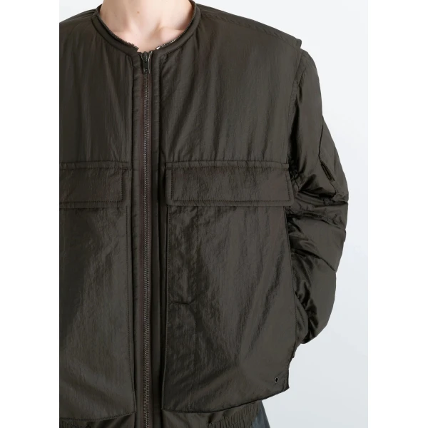 Lemaire Bomber in Light Nylon - Jackets - Parisian Minimalist Luxury at Luxury Shoes 