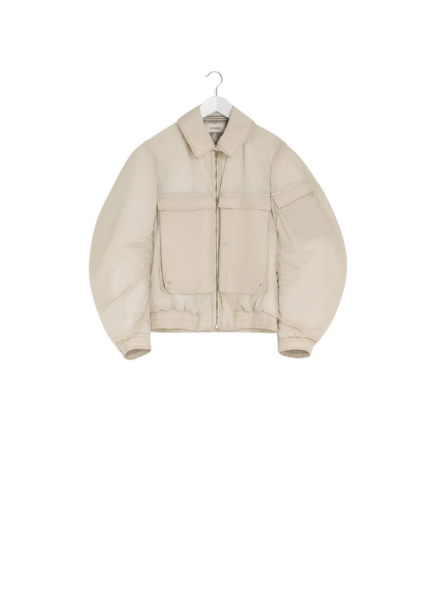 Lemaire Bomber in Light Nylon - Jackets - Parisian Minimalist Luxury at Luxury Shoes 