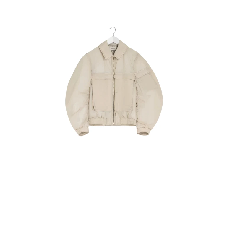 Lemaire Bomber in Light Nylon - Jackets - Parisian Minimalist Luxury at Luxury Shoes 