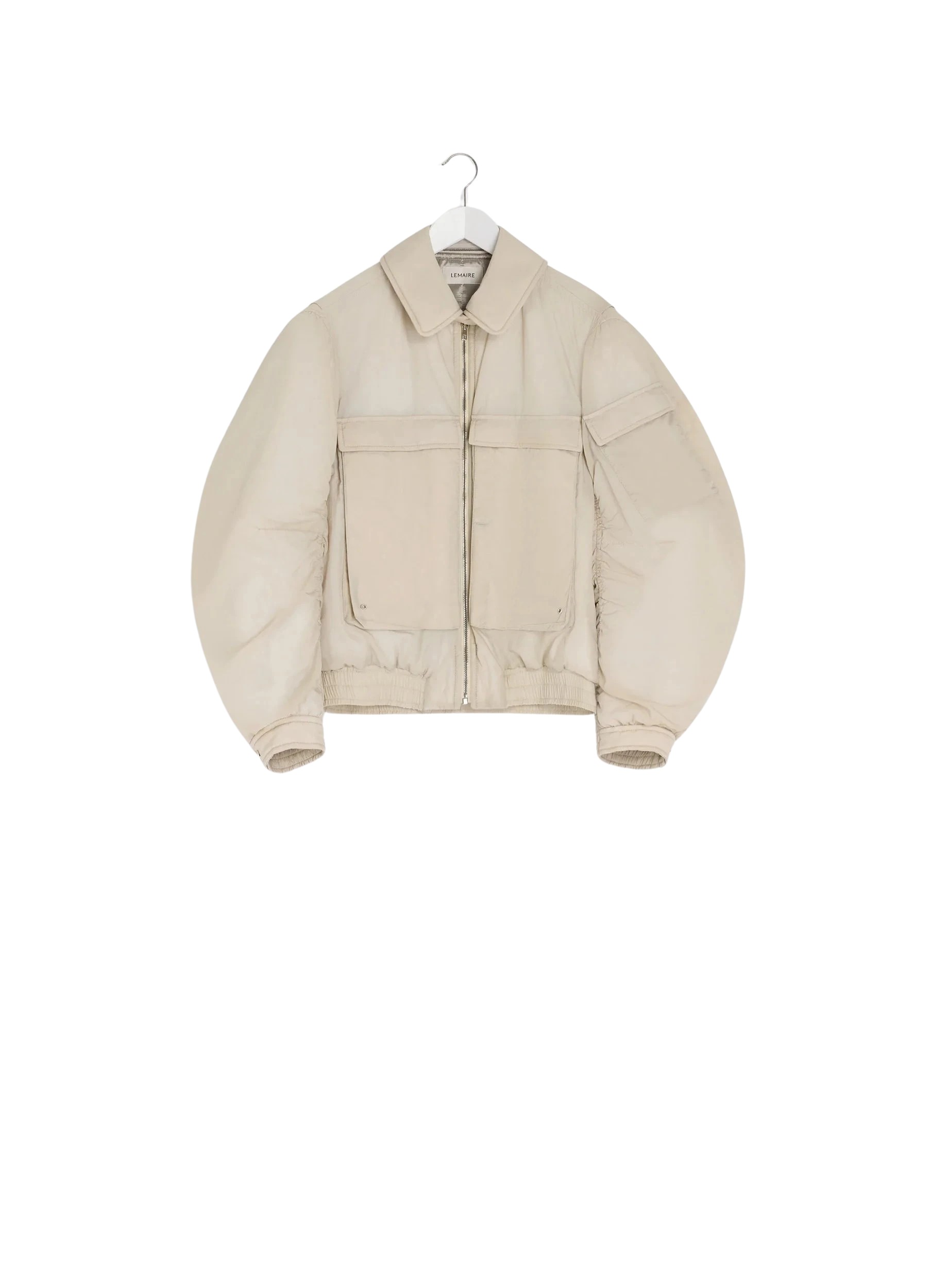 Lemaire Bomber in Light Nylon - Jackets - Parisian Minimalist Luxury at Luxury Shoes 