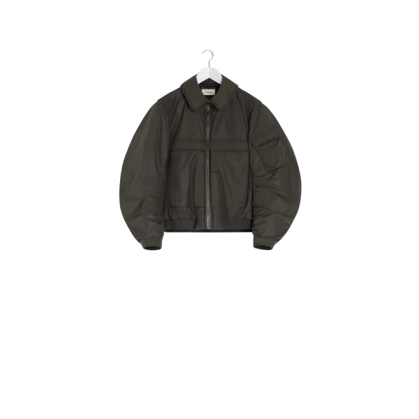 Lemaire Bomber in Light Nylon - Jackets - Parisian Minimalist Luxury at Luxury Shoes 