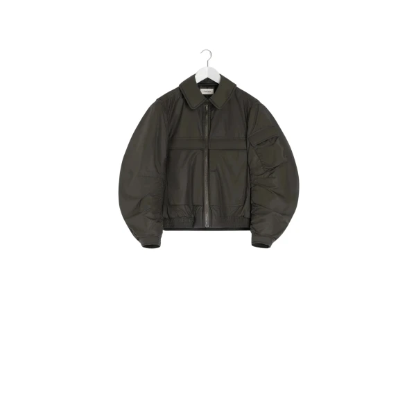 Lemaire Bomber in Light Nylon - Jackets - Parisian Minimalist Luxury at Luxury Shoes 