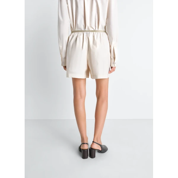 Lemaire Boxer Shorts in Washed Cotton Silk - Shorts - Parisian Minimalist Luxury at Luxury Shoes 