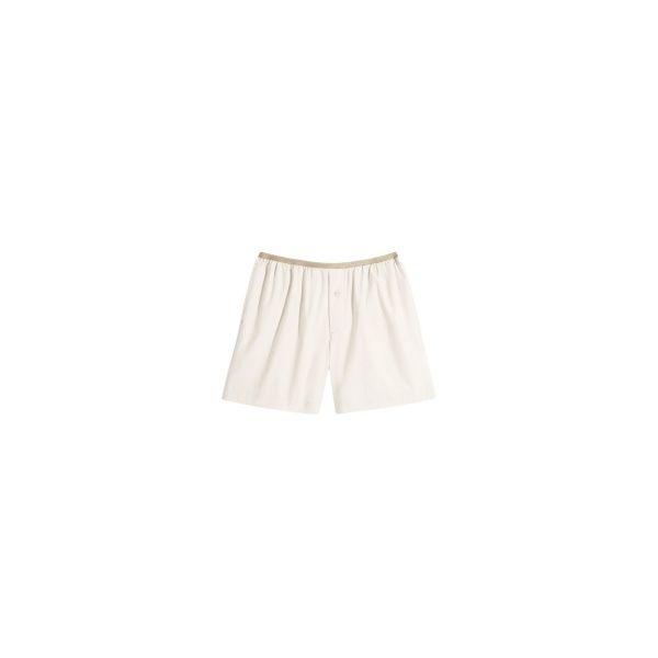 Lemaire Boxer Shorts in Washed Cotton Silk - Shorts - Parisian Minimalist Luxury at Luxury Shoes 