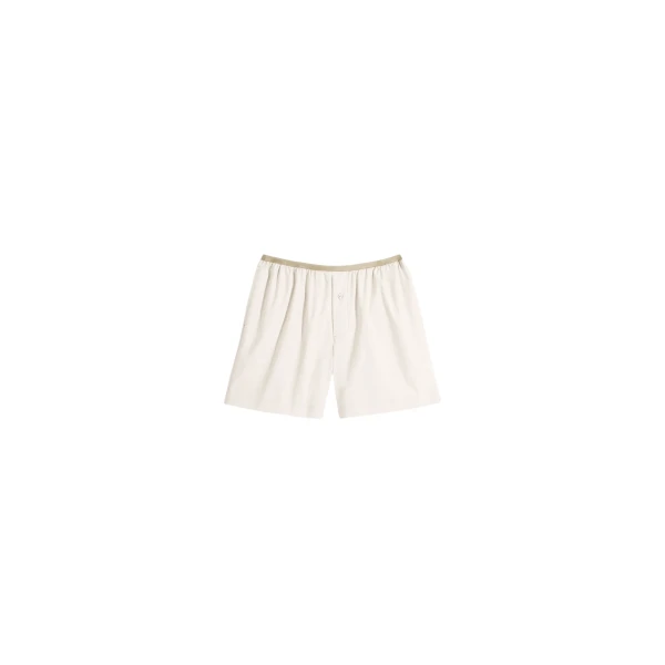Lemaire Boxer Shorts in Washed Cotton Silk - Shorts - Parisian Minimalist Luxury at Luxury Shoes 