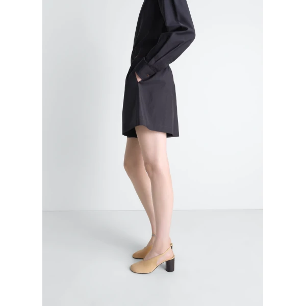 Lemaire Boxer Shorts in Washed Cotton Silk - Shorts - Parisian Minimalist Luxury at Luxury Shoes 