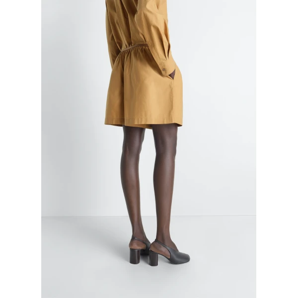 Lemaire Boxer Shorts in Washed Cotton Silk - Shorts - Parisian Minimalist Luxury at Luxury Shoes 
