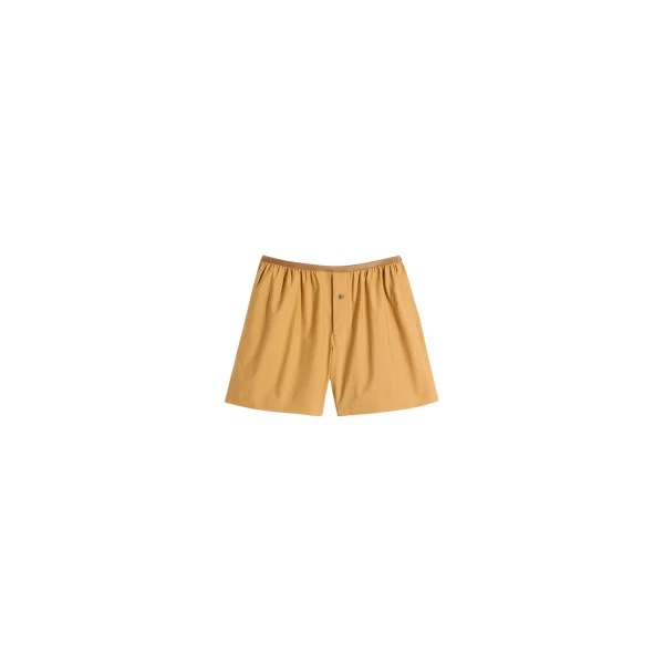 Lemaire Boxer Shorts in Washed Cotton Silk - Shorts - Parisian Minimalist Luxury at Luxury Shoes 