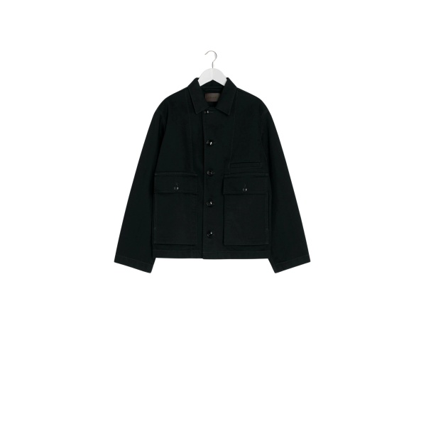 Lemaire Boxy Jacket in Denim - Jackets - Parisian Minimalist Luxury at Luxury Shoes 