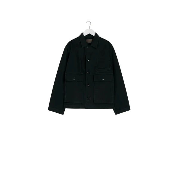 Lemaire Boxy Jacket in Denim - Jackets - Parisian Minimalist Luxury at Luxury Shoes 