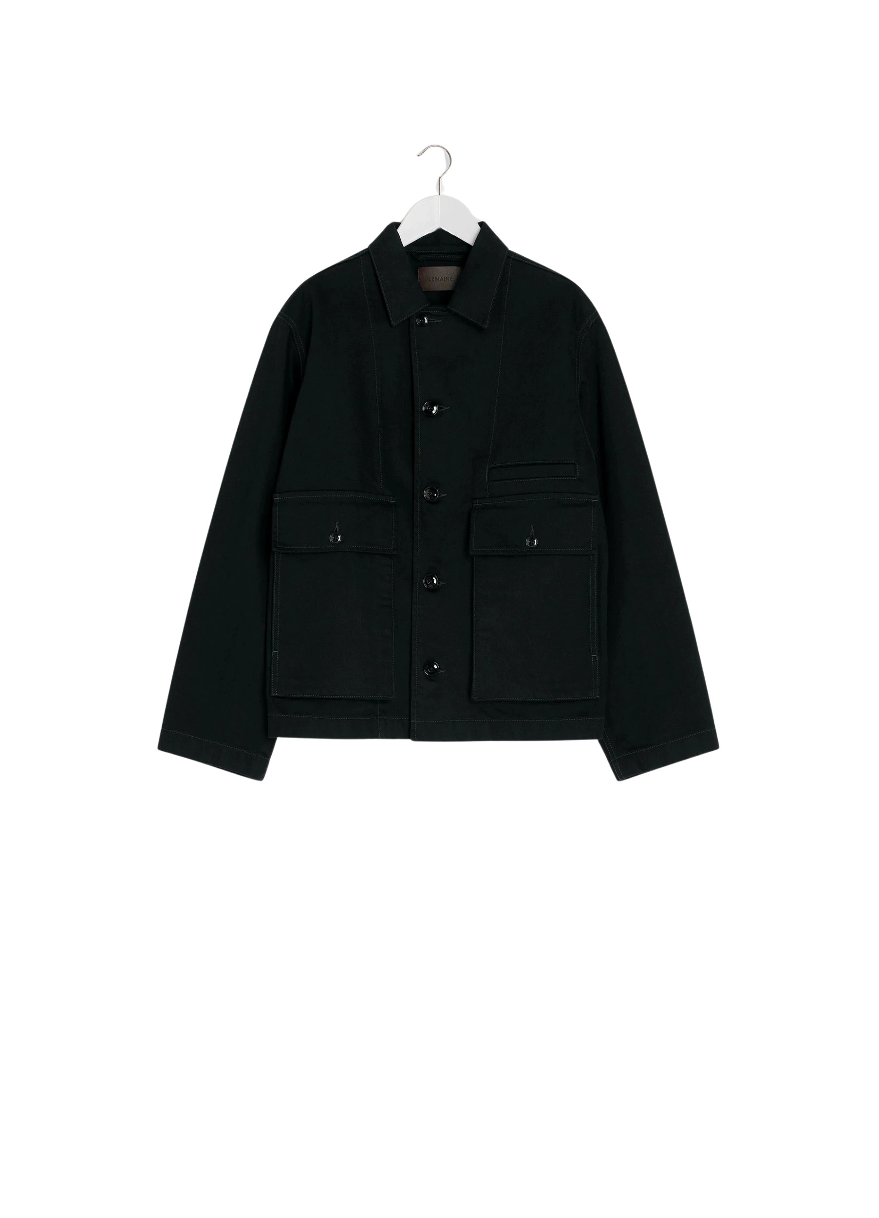 Lemaire Boxy Jacket in Denim - Jackets - Parisian Minimalist Luxury at Luxury Shoes 