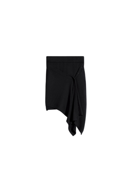 Lemaire Buttoned Skirt in Merino Blend - Knitwear - Parisian Minimalist Luxury at Luxury Shoes 
