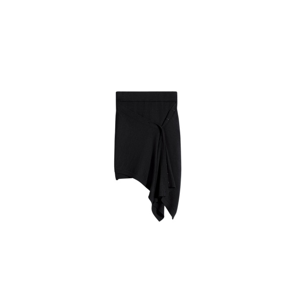 Lemaire Buttoned Skirt in Merino Blend - Knitwear - Parisian Minimalist Luxury at Luxury Shoes 