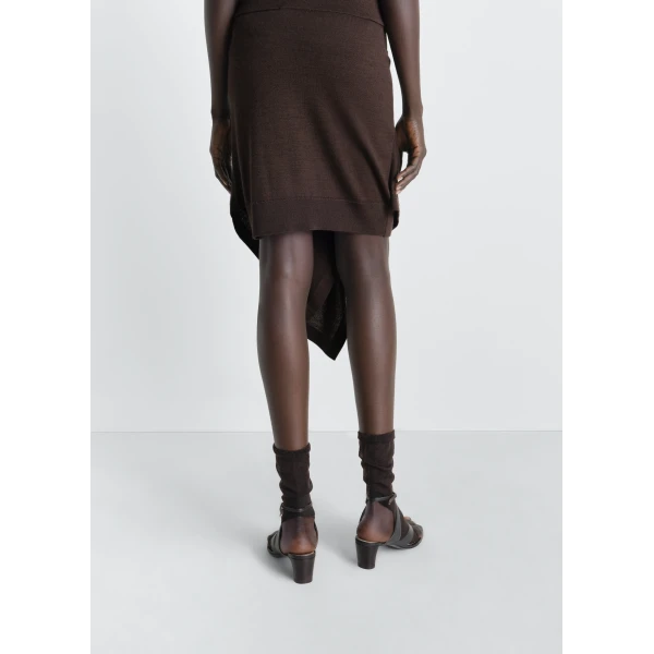 Lemaire Buttoned Skirt in Merino Blend - Knitwear - Parisian Minimalist Luxury at Luxury Shoes 