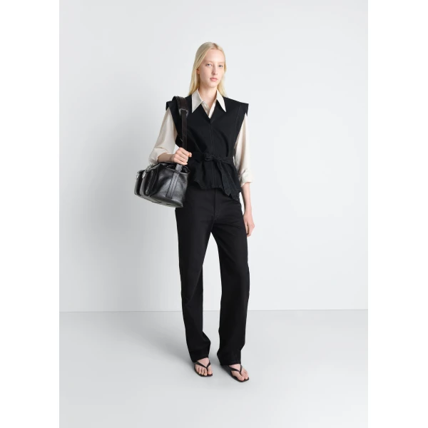 Lemaire Chasuble in Denim - Tops - Parisian Minimalist Luxury at Luxury Shoes 
