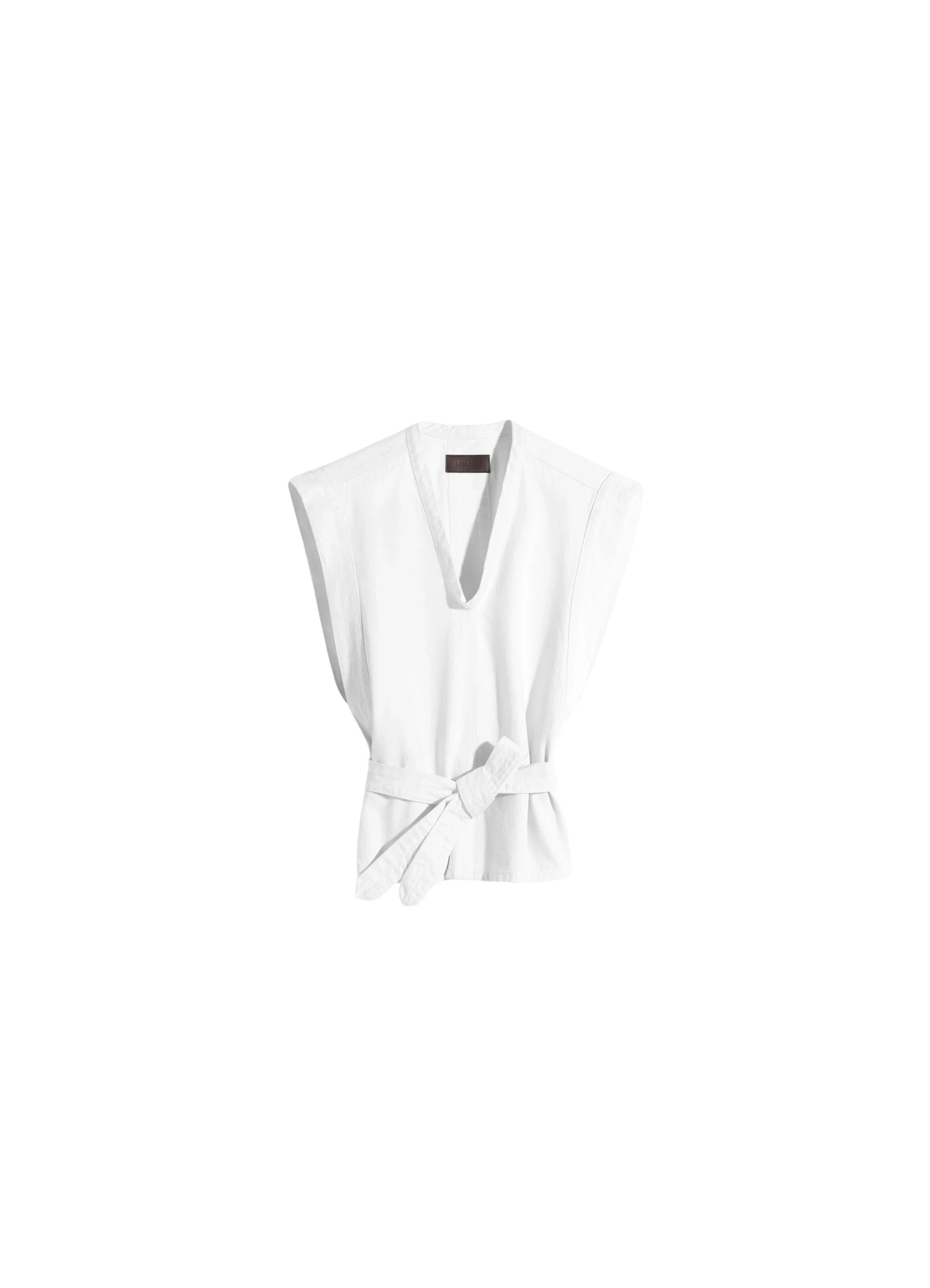 Lemaire-Chasuble-in-Denim-coveti-653051_nobg Lemaire Chasuble in Denim - Tops - Parisian Minimalist Luxury at Luxury Shoes