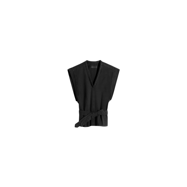 Lemaire Chasuble in Denim - Tops - Parisian Minimalist Luxury at Luxury Shoes 
