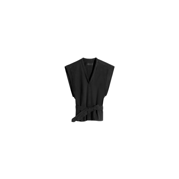 Lemaire Chasuble in Denim - Tops - Parisian Minimalist Luxury at Luxury Shoes 
