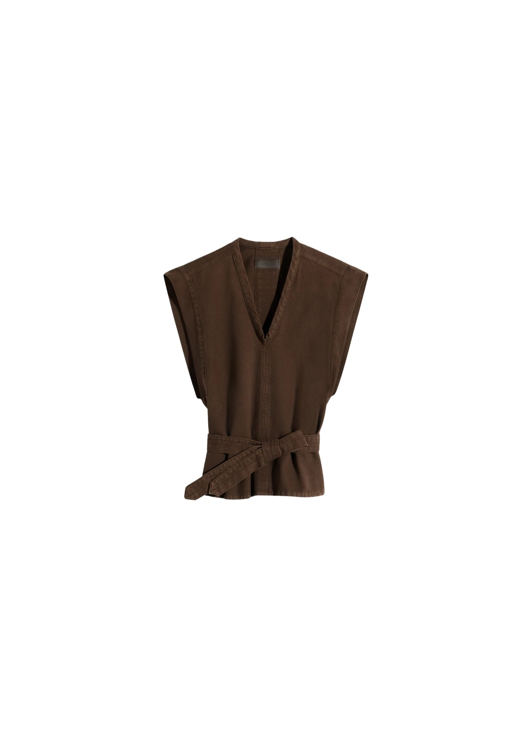 Lemaire-Chasuble-in-Dyed-Broken-Twill-coveti50229_nobg Lemaire Chasuble in Dyed Broken Twill - Tops - Parisian Minimalist Luxury at Luxury Shoes