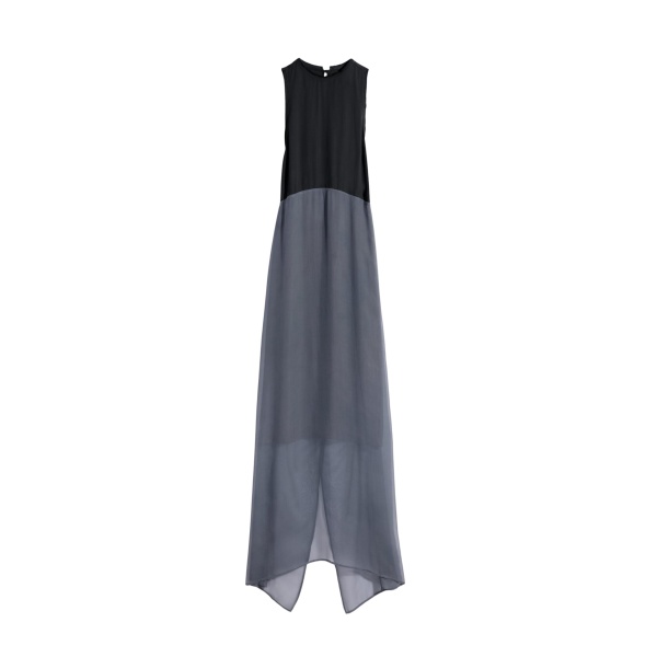 Lemaire Column Dress in Crepe De Chine Viscose - Dresses - Parisian Minimalist Luxury at Luxury Shoes 